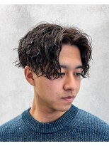ルースト 南堀江店(ROOST) 刈り上げセンターパート/波巻きツイストスパイラル/南堀江