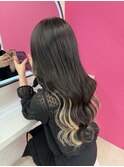 黒髪×インナーホワイト