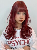 サロウィン 新潟万代店(SALOWIN) ハッシュカット×ワインレッド