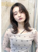 フィルムス 横浜(FILMS+) くびれレイヤー/オリーブベージュ/顔周り/シースルー/横浜+
