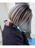 似合わせカットメルティカラー着物フェミニンロング