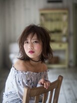 美容室 リズヘアー 稲毛店(Riz hair) カジュアルフェミニンな無造作ボブ