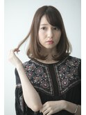 大人かわいい小顔ロブ☆鎖骨ワンカールで扱いやすく☆