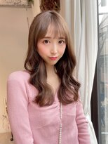 フォルテ 島田店 モテ髪ヘアカタログ、艶ウェーブヘア、ペールベージュ、髪質改善