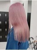 3360ベールピンクタイトストレートボルドーピンクベージュロング