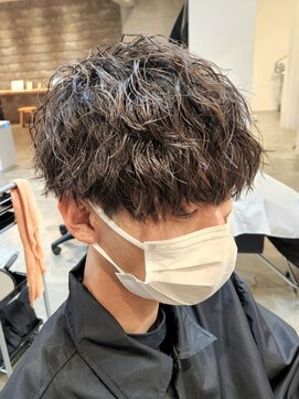 ニアウ 伊勢崎連取店(Niau) メンズマッシュパーマ波巻きスパイラルパーマ