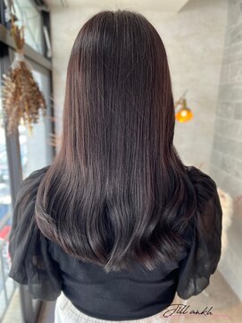 ジル アンク(Jill ankh) 《Jillankh 姫路駅前》ラベンダーアッシュ　黄色み消し　艶髪