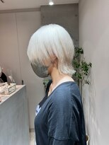 サンド 鹿児島中央(sand)&nbsp;黒髪/グレーベージュ/レイヤーロング/前髪パーマ[鹿児島駅]