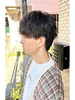ハグ 横浜(HUG) メンズ緩めスパイラルパーマ