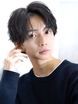 ゼロ 渋谷(XeRo) ツーブロック刈り上げなしマッシュ"緩めツイストスパイラル"