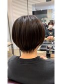 ショートボブ 丸みショート