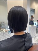 切りっぱなしボブ×艶ストレート