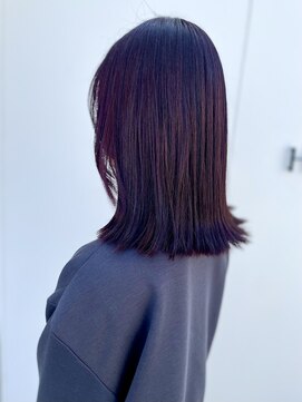 ヒビカ(HIBIKA) 春カラーパープル重めセミロング