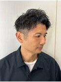 20代30代40代メンズ/スパイラルパーマ/ビジネスパーマ/ツーブロ
