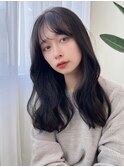 イメチェン/フェミニンロング/似合わせカット/ワイドバング_1