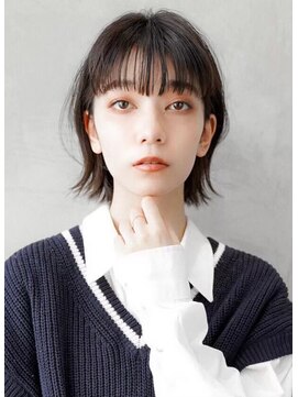 ギークス(GEEKS) 【GEEKS渋谷】新生活/春ヘア/レイヤーボブ/グレージュ/前髪あり