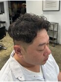 アップバングパーマ