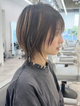 ダブルトーキョー シブヤ(W-TOKYO SHIBUYA) No Styling でも可愛いミディアムウルフ　ハイライト　ウルフ