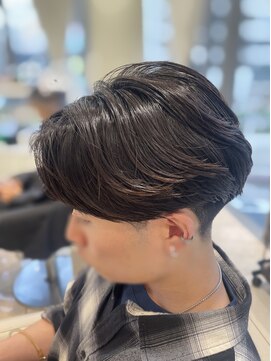 アッシュ 池袋店(Ash) センターパート/曲がる縮毛矯正/メンズ縮毛矯正 ＃池袋駅