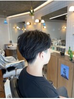 ゼロスバーバー(0's BARBER SHOP)&nbsp;フェザーパーママッシュ×韓国風マッシュ×シースルーバング