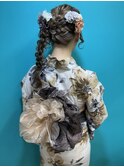 浴衣着付け+ヘアセット