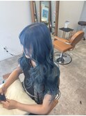 【ブリーチカラー】BLUE