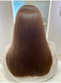 艶ロング マロンブラウン+質感再整トリートメント