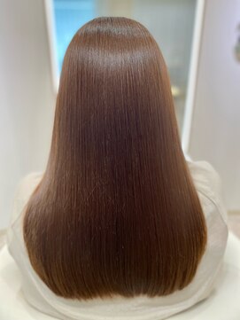 エフヘア レヴェリー(Fhair reverie) 艶ロング マロンブラウン+質感再整トリートメント