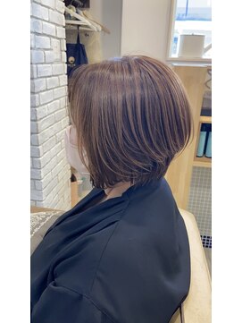 ミルク(MILK) ショートボブ×くびれショート×髪質改善×白髪ぼかし 30代40代