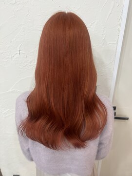 アジールヘア 北千住駅西口店(agir hair) オレンジカラー/イエベ