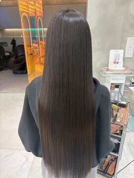 ロンドルーチェ 心斎橋(Lond luce) ダークアッシュ/ミディアムレイヤーカット［髪質改善/縮毛矯正］