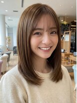 ランド(RaND)&nbsp;艶髪×ストレート×ロング/レイヤー韓国髪質改善/グレージュ