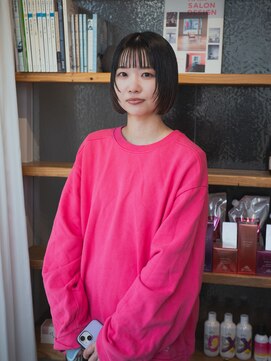 ハルフウェイ(haLfway) 顔まわりレイヤーボブ