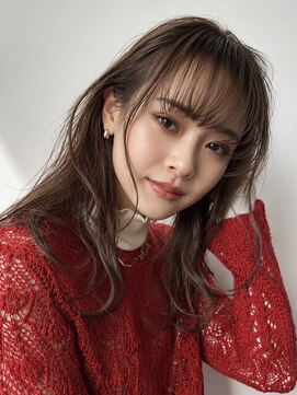 トリッカ シブヤ(TRICCA SHIBUYA) 透明感カカオブラウン×顔まわりレイヤーロング
