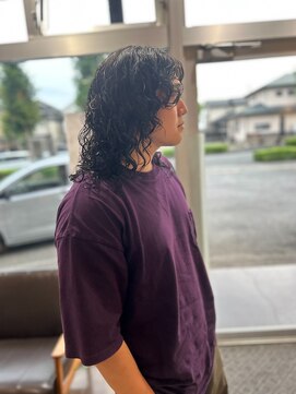 ヘアーワークス ボナ(HAIR WORKS bona.) メンズ　ロングスタイル