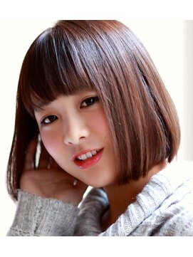 ヘアサロン トラヴィス(hair salon Travis) <すかないカット>はねない長さのボブスタイル