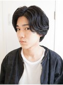 サイドパート×ウルフパーマ