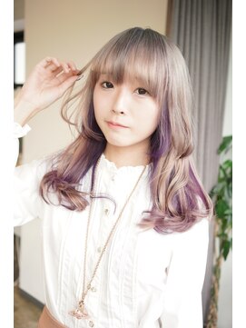 ザ オーダー(THE ORDER) ホワイトシルバーにパープルを入れたデザインカラー