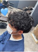 無造作マッシュパーマ