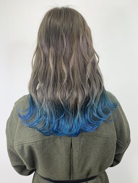 マーシュアトレ(marshu atre) 【marshu atre 辰己Style】グラデーション×アクアブルー