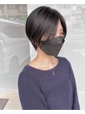 黒髪ハンサムショート