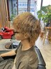 メンズカット＋カラー＋マイルドシェービング(眉カット付)　￥9200