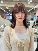 顔周りレイヤー 韓国 紅芋ブラウン haruhi【大宮】