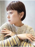 大人かわいい10代20代30代ショートボブ丸みショート