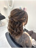 ハーフアップ/心斎橋ヘアセット