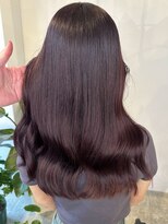 ピークスヘア(peaks hair) ピンクラベンダー ブリーチなしWカラー ピンクブラウン