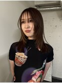 レイヤーカット/顔まわりカット/ミディアムレイヤー