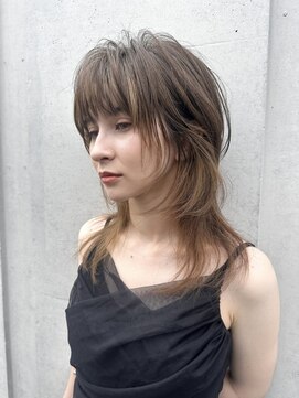 カケル(×.) ナチュラル/レイヤーロブ/ウルフミディ