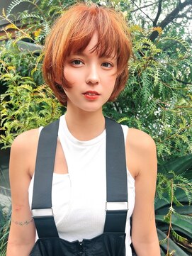エイミー(Aimee) Aimee町田 マッシュショート×オレンジブラウン
