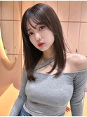 フェミニンロング×顔周りレイヤーカット韓国縮毛矯正[大宮]